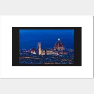 The Duomo in Florence, Italy. The Cathedral of Santa Maria del Fiore Posters and Art
